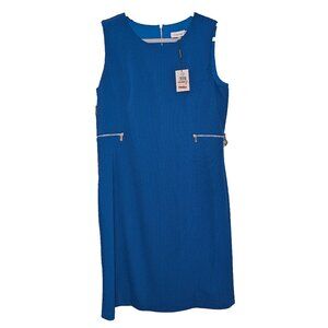 Calvin Klein Jacquard Zip Trim Sheath Dress *New with Tag*